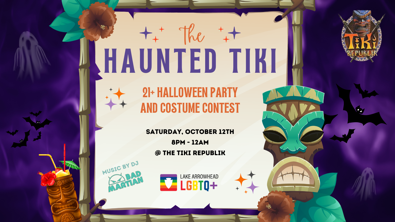 The Haunted Tiki Halloween Party – Lake Arrowhead LGBTQ+